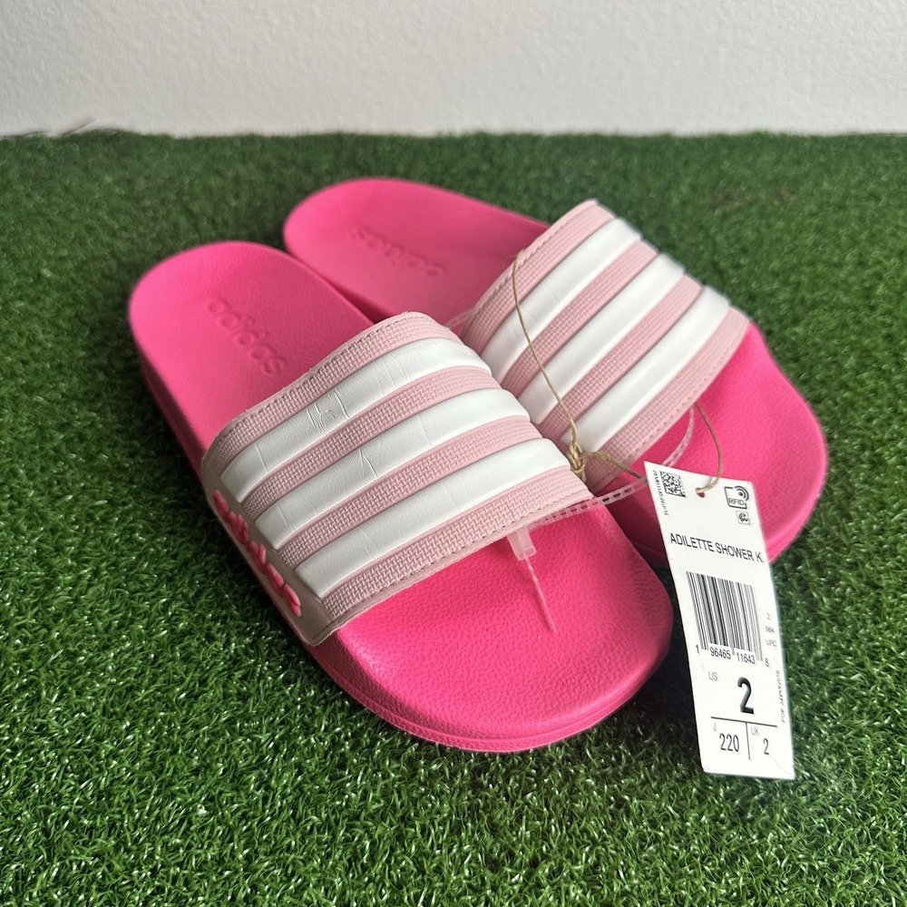 Adidas Adilette Shower K Slides Size US 2 Pink